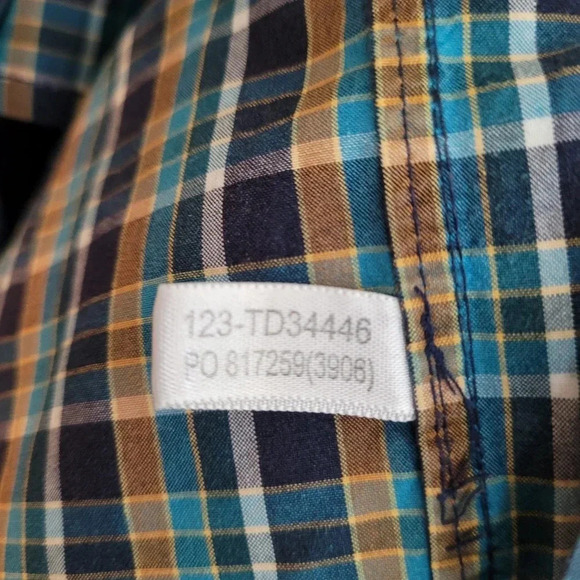 Tommy Bahama Men's Button-Up Shirt 2XL Multicolor Plaid 100% Cotton Long Sleeves - Picture 4 of 10